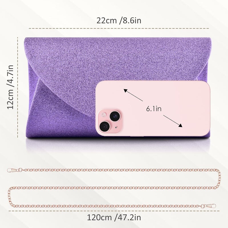 PACETAP Clutch Purses for Women, Handbags with Chain for Women Formal, Evening Bag for Wedding Party Cocktail Prom Dinner - Image 2
